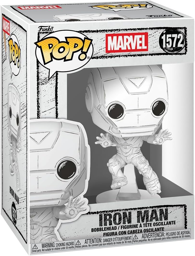 Funko POP! : Marvel: Iron Man Sketched #1572 - Collectible Vinyl Figure