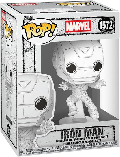 Funko POP! : Marvel: Iron Man Sketched #1572 - Collectible Vinyl Figure
