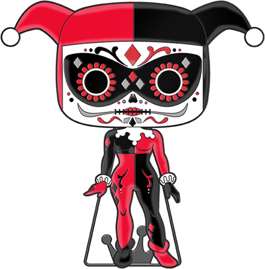 Funko Pop! Pin: DC Comics Dia De Los DC - Harley Quinn Glow in The Dark