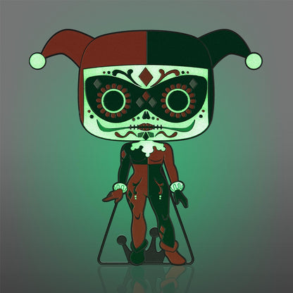 Funko Pop! Pin: DC Comics Dia De Los DC - Harley Quinn Glow in The Dark