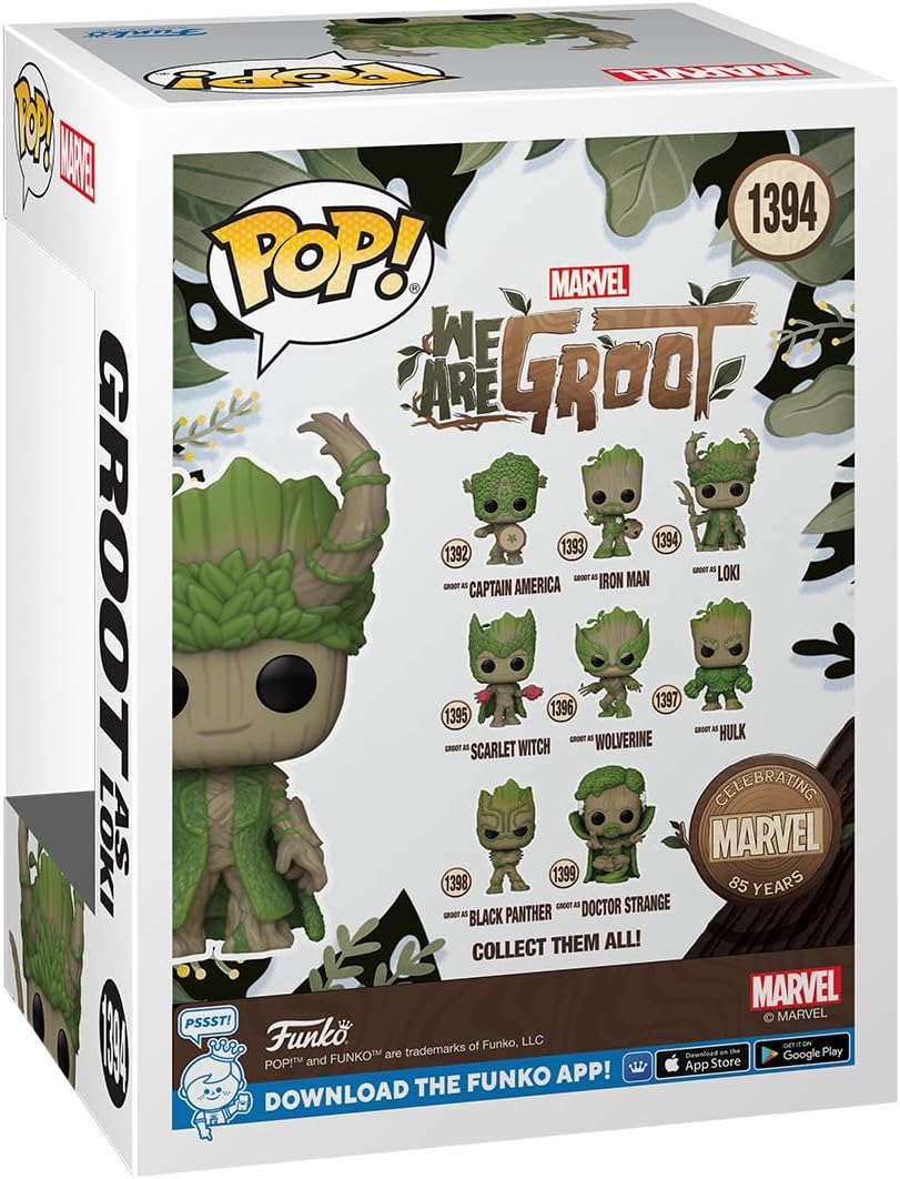 Funko POP! : Marvel: 85th Anniversary - We are Groot, Groot as Loki Collectible Vinyl Figure