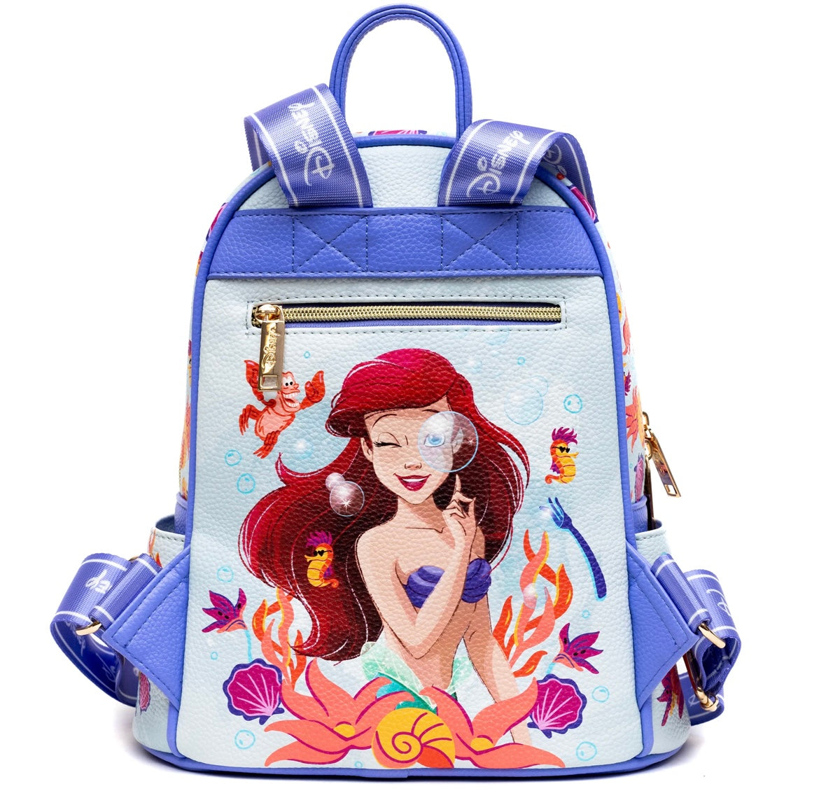 WondaPOP - The Little Mermaid - Ariel 11 Inch Vegan Leather Mini Backpack