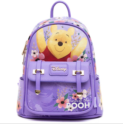 WondaPOP - Winnie The Pooh w/Friends 11 Inch Vegan Leather Mini Backpack