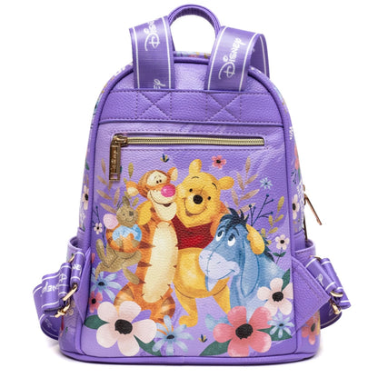 WondaPOP - Winnie The Pooh w/Friends 11 Inch Vegan Leather Mini Backpack