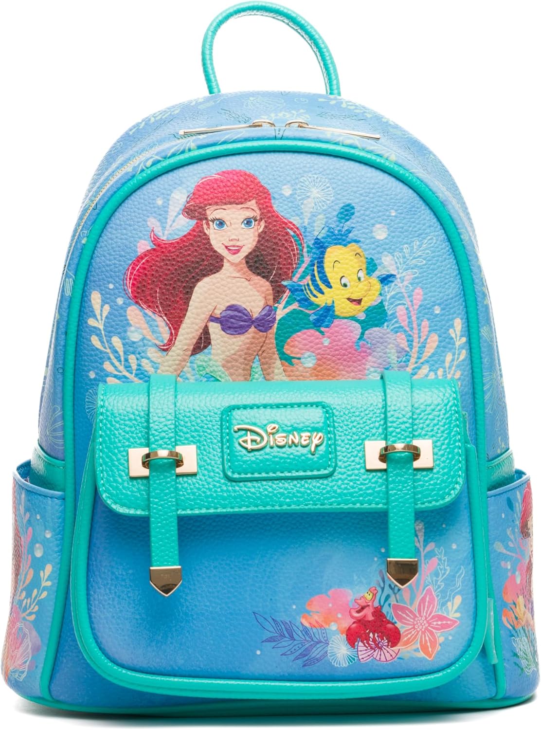 WondaPOP - Disney - The Little Mermaid - Ariel 11 Inch Vegan Leather Mini Backpack