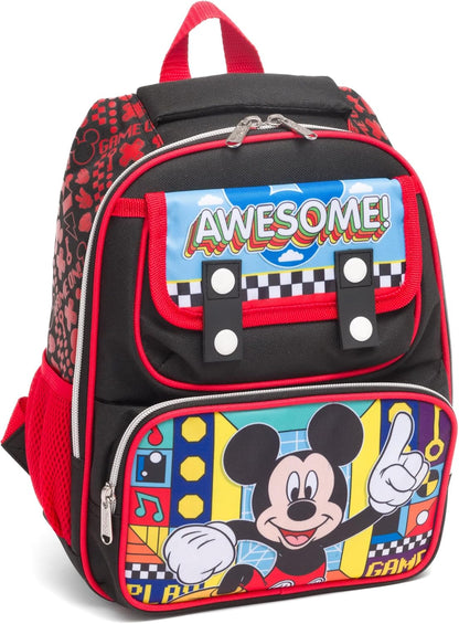 Ruz - Mickey Mouse 12 Inch Pre-School backpack with Padded Back and Adjustable Straps