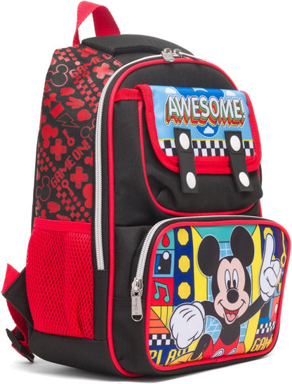 Ruz - Mickey Mouse 12 Inch Pre-School backpack with Padded Back and Adjustable Straps