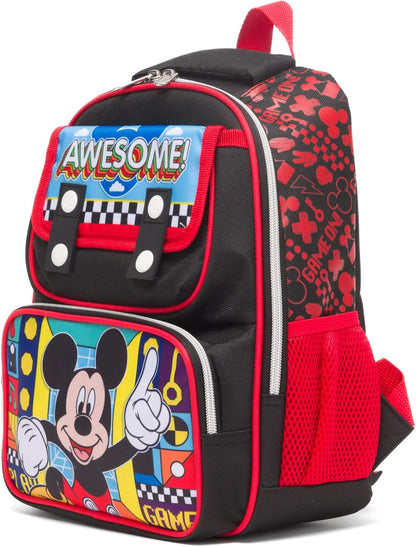 Ruz - Mickey Mouse 12 Inch Pre-School backpack with Padded Back and Adjustable Straps