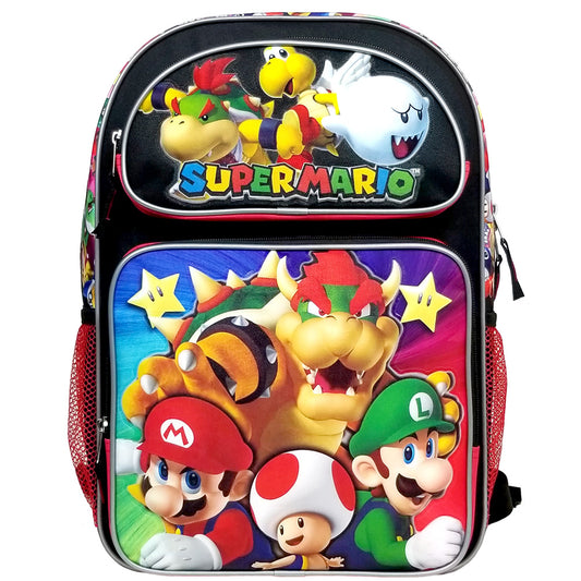 Super Mario Bros - Super Bowser - 16" Large School Backpack NN43718 - GTE Zone