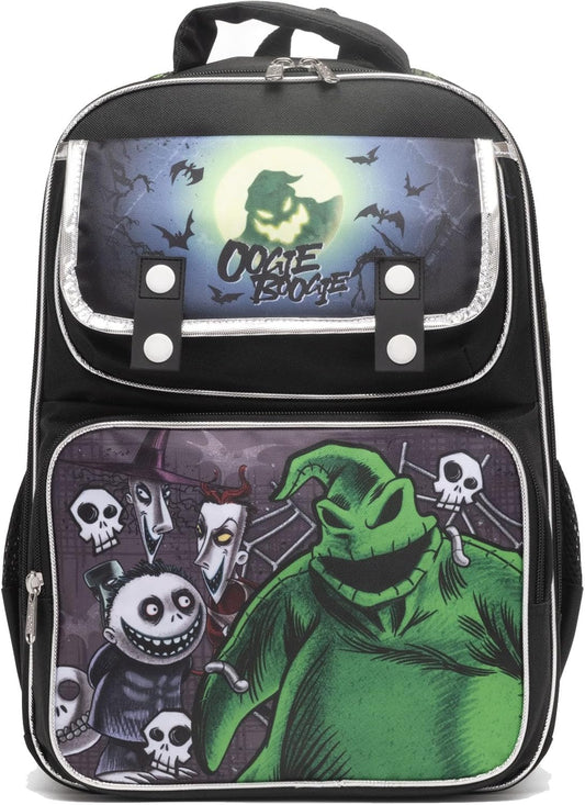 Ruz - Nightmare Before Christmas (Oogie Boogie) Large School backpack with Padded Back and Adjustable Straps