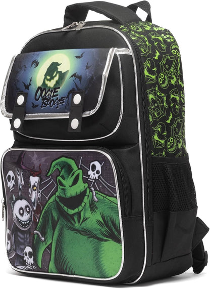 Ruz - Nightmare Before Christmas (Oogie Boogie) Large School backpack with Padded Back and Adjustable Straps