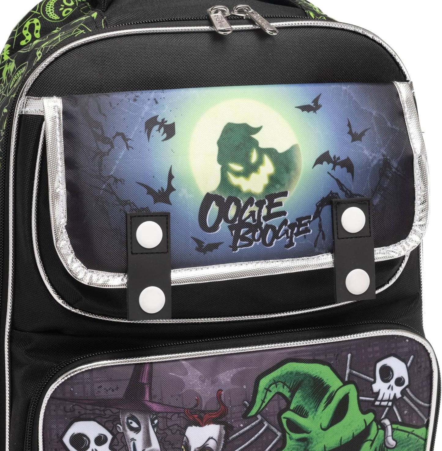 Ruz - Nightmare Before Christmas (Oogie Boogie) Large School backpack with Padded Back and Adjustable Straps