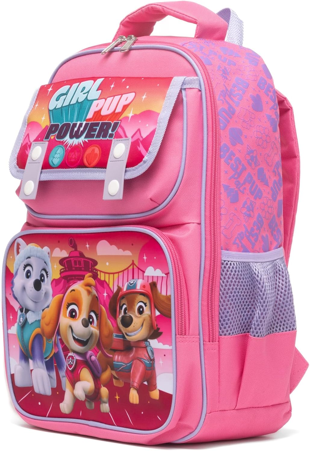 Ruz - Paw Patrol Girl Pup Power Large School backpack with Padded Back and Adjustable Straps