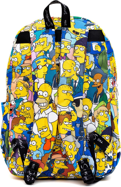 WondaPop - The Simpsons 17.5" Deluxe School Backpack with Front Pocket Backpack