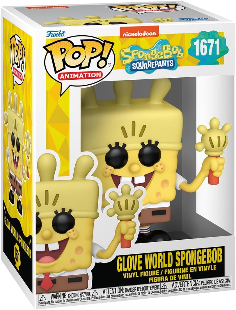 Funko POP! : SpongeBob: SquarePants Glove World SpongeBob #1671 Collectible Vinyl Figure