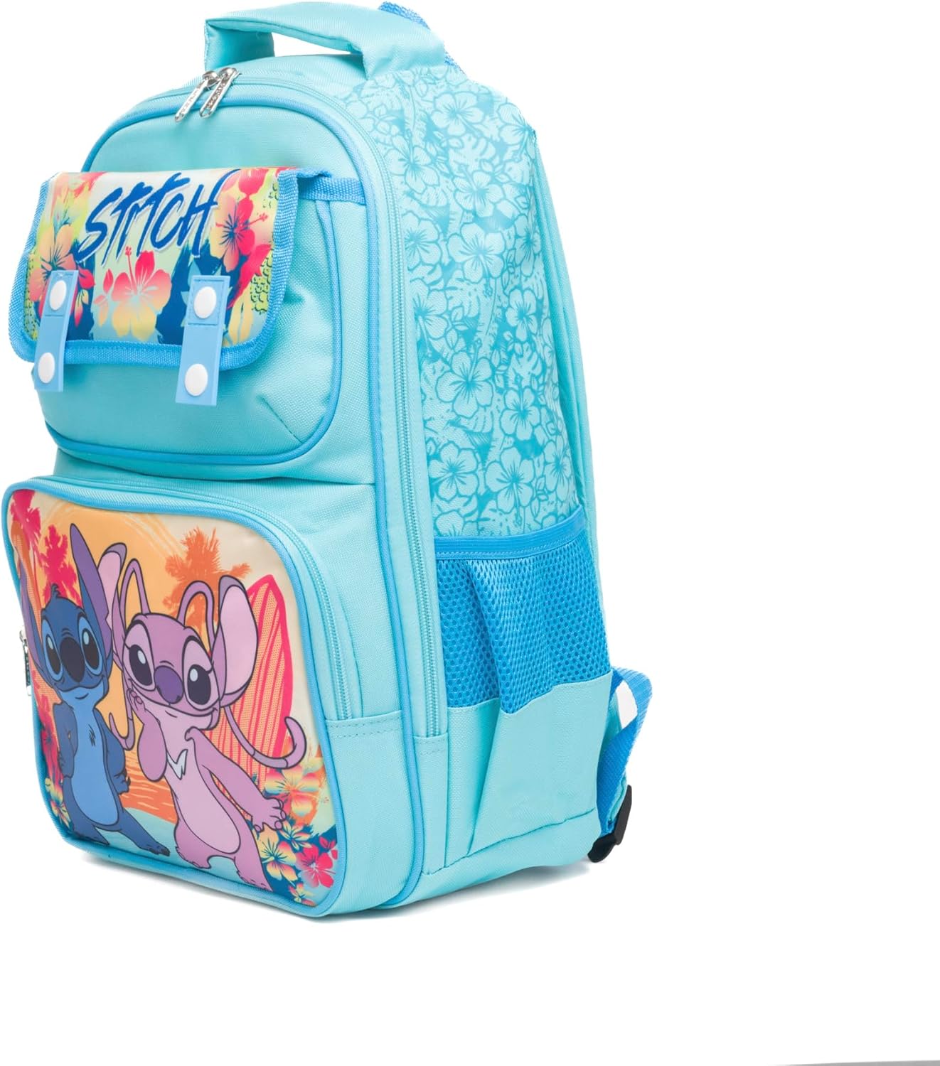 Ruz - Stitch & Angel Large School backpack with Padded Back and Adjustable Straps