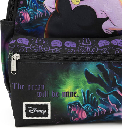 WondaPOP - Disney The Little Mermaid - Ursula - Daypack Junior Nylon (13 inch) Mini Backpack - NEW RELEASE
