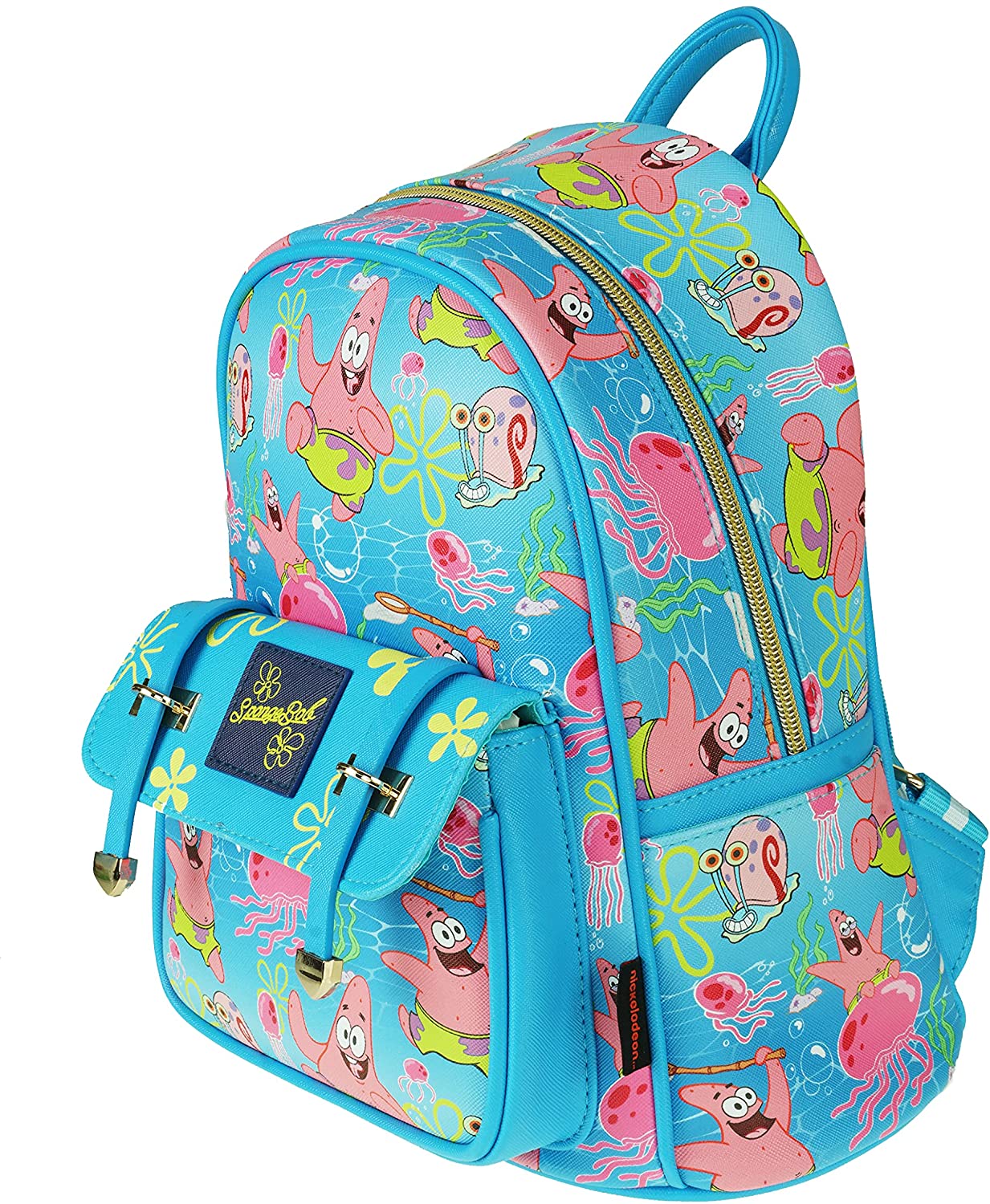 Nickelodeon Sponge Bob 11" Faux Leather Mini Backpack Patrick - A21344 - GTE Zone