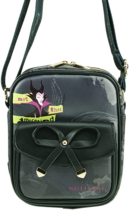 Mini - Maleficent - Vegan Mini 8" leather Crossbody/Shoulder Bag