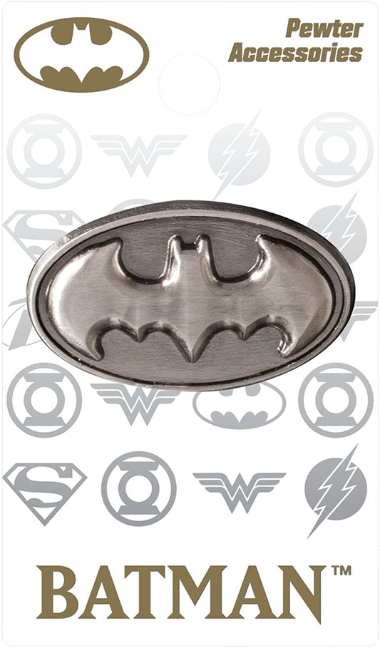 DC Comics Batman Logo Deluxe Pewter Lapel Pin - GTE Zone