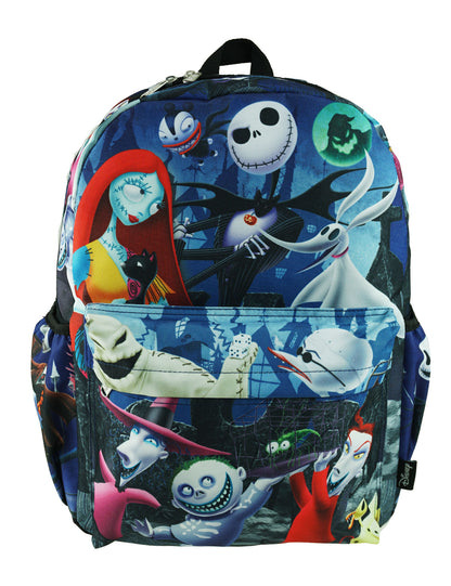 Nightmare Before Christmas - Deluxe Oversize Print 16" Backpack w/Laptop Compartment - A19607