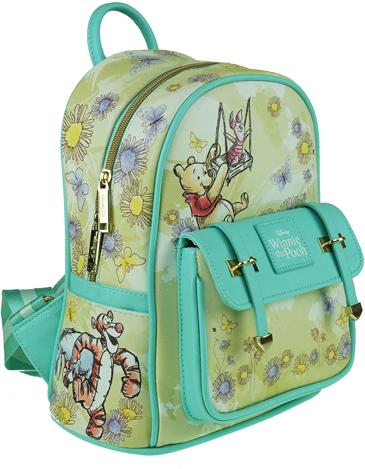 Winnie The Pooh 11" Faux Leather Mini Backpack - A21773 - GTE Zone