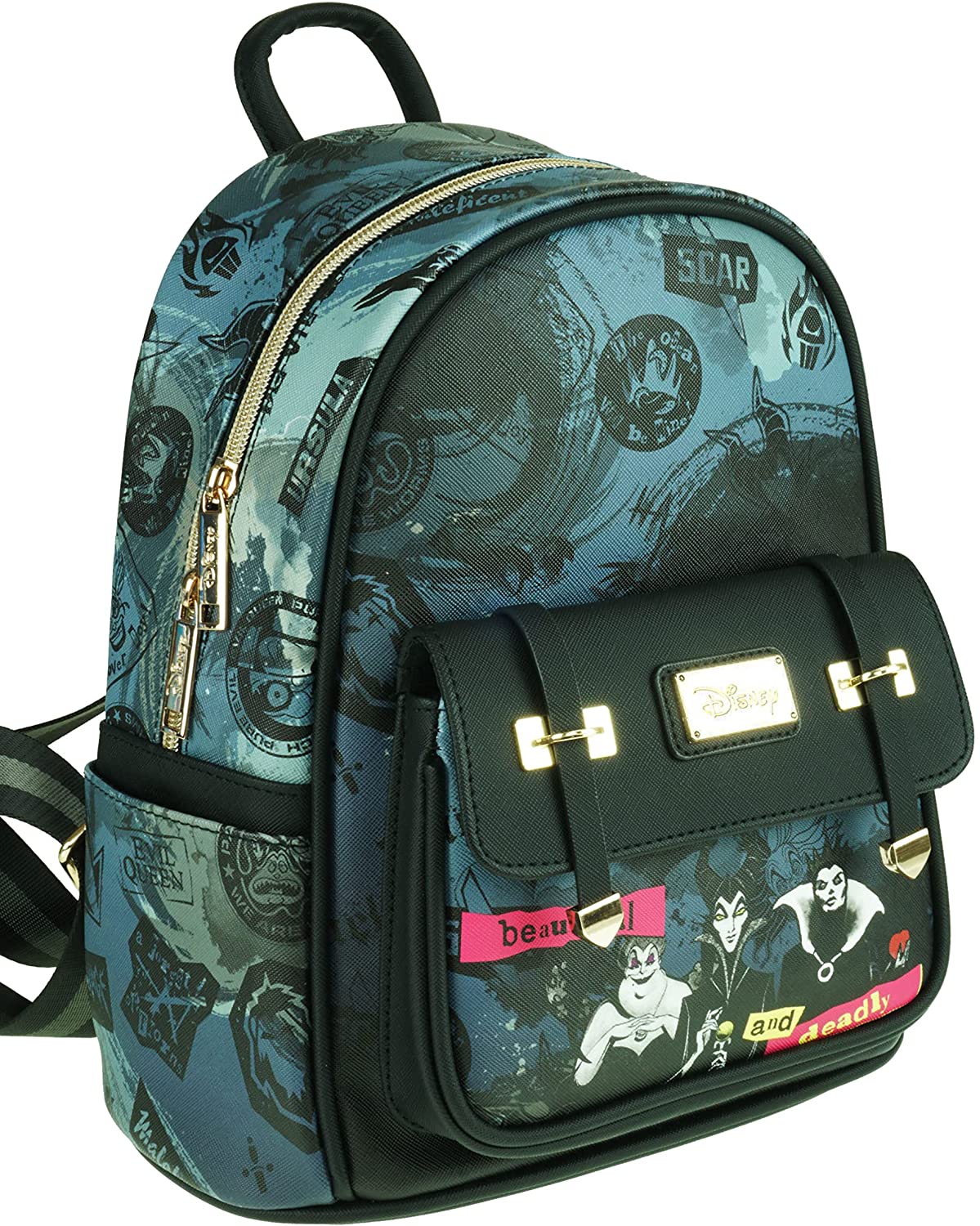 Villains 11" Vegan Leather Mini Backpack - A21805 - GTE Zone