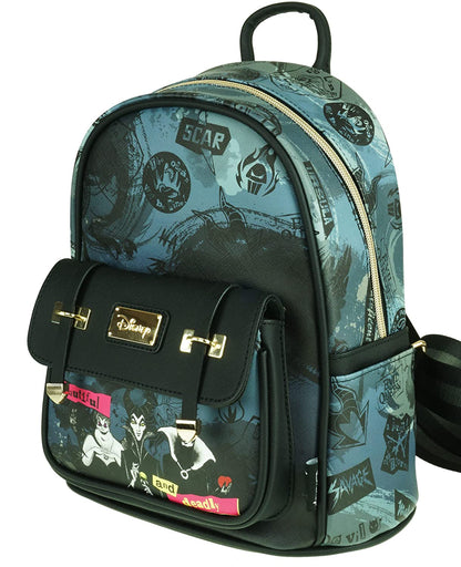 Villains 11" Vegan Leather Mini Backpack - A21805 - GTE Zone