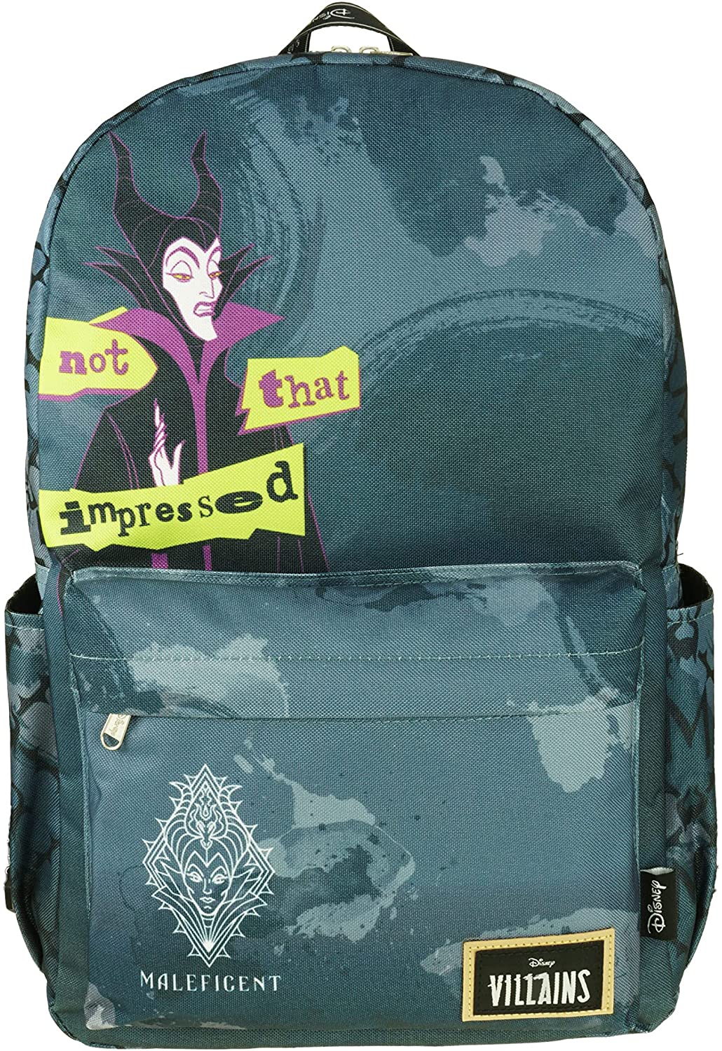Classic Disney Villains - Maleficent Backpack with Laptop Compartment for School (Maleficent) - GTE Zone