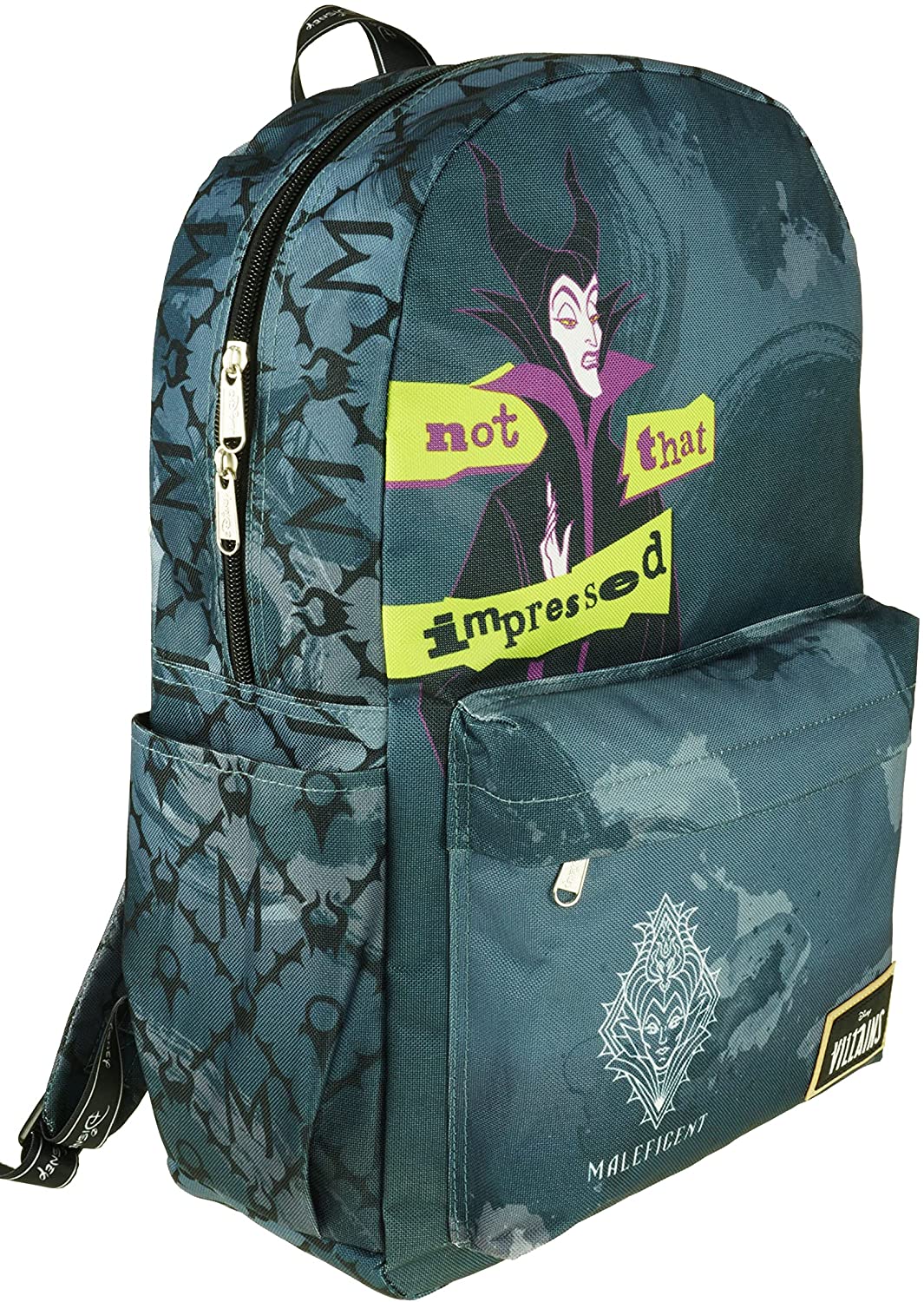 Classic Disney Villains - Maleficent Backpack with Laptop Compartment for School (Maleficent) - GTE Zone