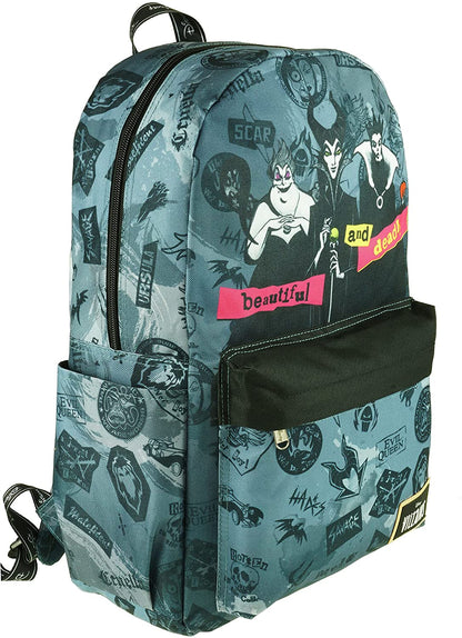 Classic Disney Villains Backpack with Laptop Compartment for School, Travel, and Work (Villains) - GTE Zone