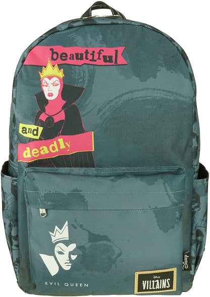 Classic Disney Villains - Evil Queen Backpack with Laptop Compartment for School (Evil Queen) - GTE Zone