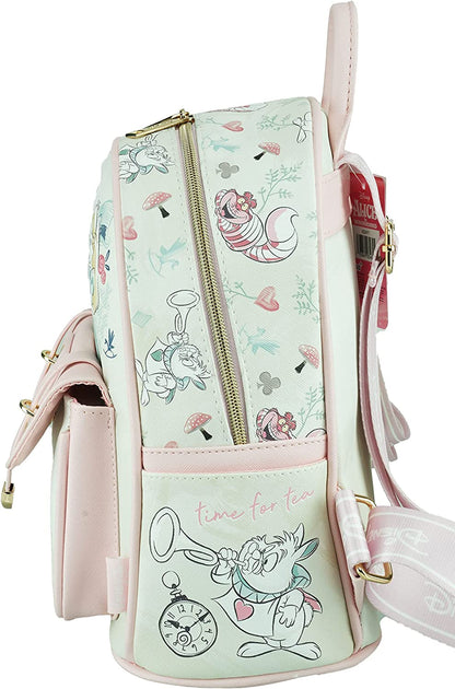 Alice in Wonderland - Wondapop 11 Inch Vegan Leather Mini Backpack