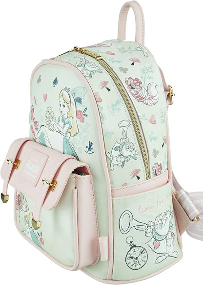 Alice in Wonderland - Wondapop 11 Inch Vegan Leather Mini Backpack