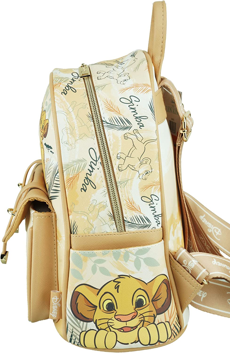 The Lion King - Simba & Nala - Wondapop 11 Inch Vegan Leather Mini Backpack - A22503