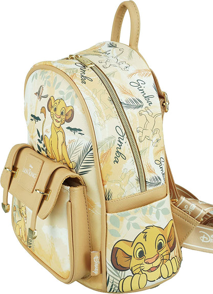 The Lion King - Simba & Nala - Wondapop 11 Inch Vegan Leather Mini Backpack - A22503