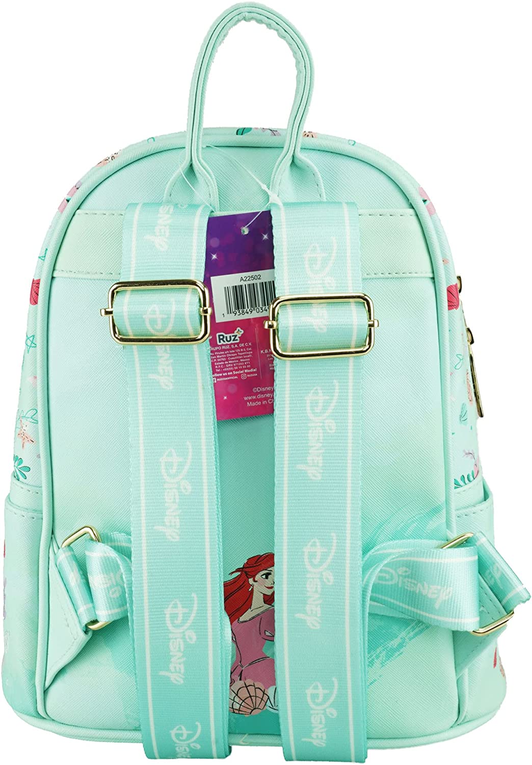 The Little Mermaid - Wondapop 11 Inch Vegan Leather Mini Backpack - A22502