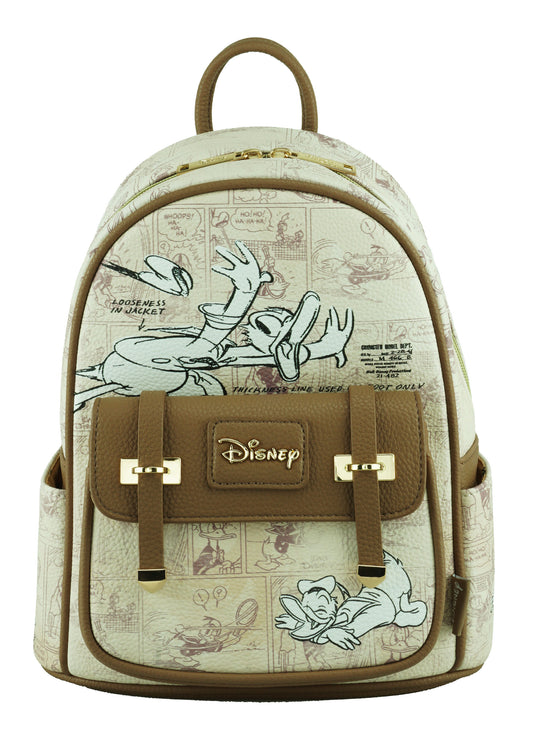 NEW Disney Donald Duck - Wondapop 11 Inch Vegan Leather Mini Backpack