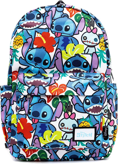 Disney - Lilo and Stitch - Artistic 17" Full Size Nylon Backpack - Wondapop