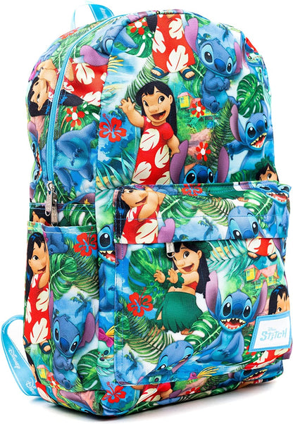 Disney - Lilo and Stitch - 17" Full Size Nylon Backpack - Wondapop