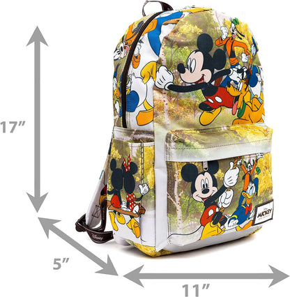 Disney - Mickey Mouse and Friends 17" Full Size Nylon Backpack - Wondapop