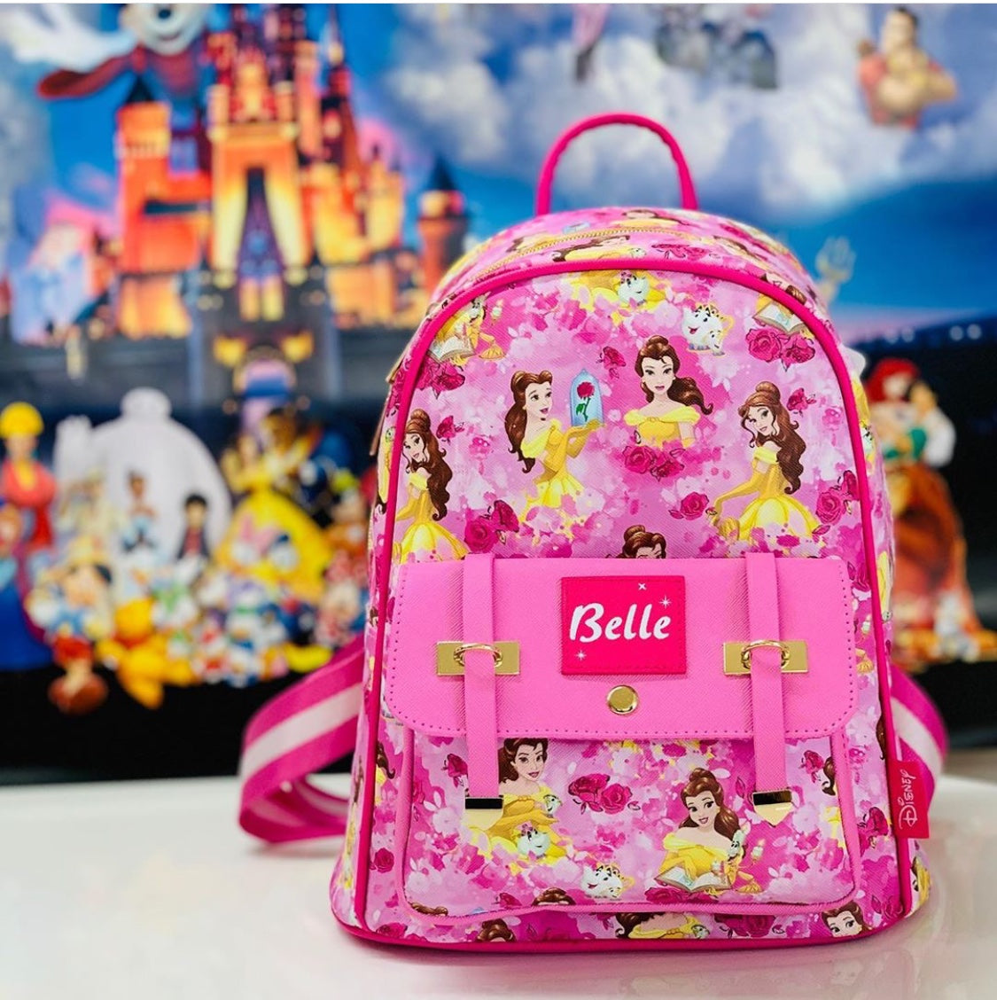 Disney's Princess Belle 11" Faux Leather Mini Backpack - GTE Zone