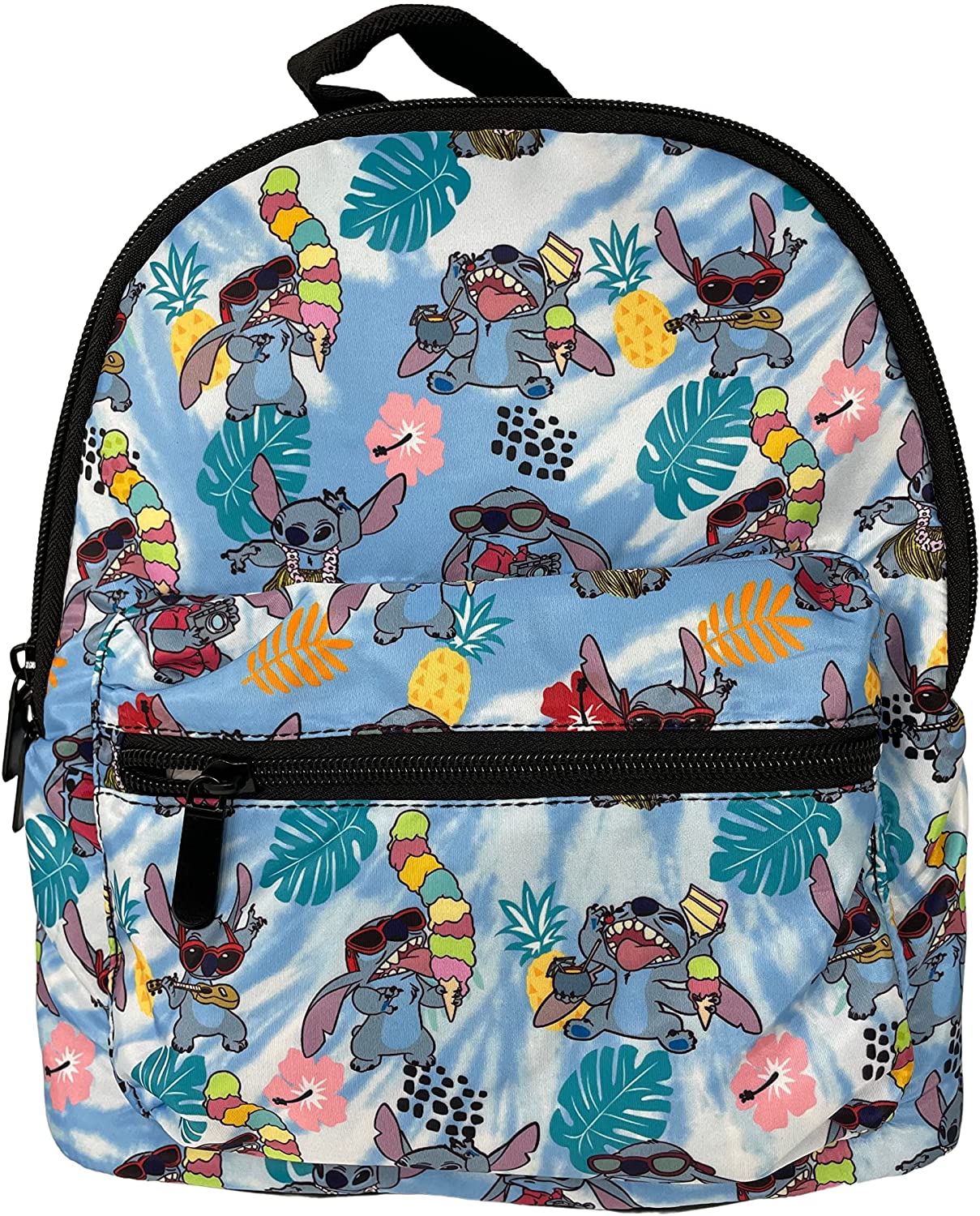 Disney - Lilo and Stitch Deluxe Small Allover Print 10" Backpack - Blue - GTE Zone