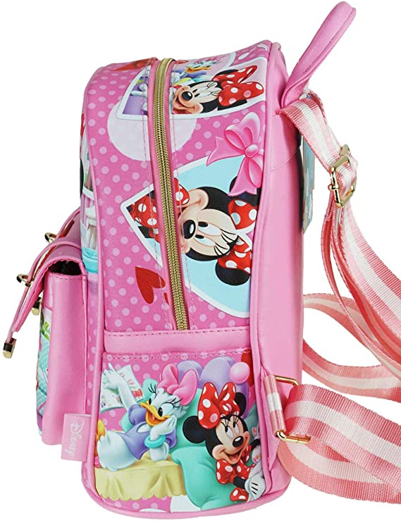 NEW Minnie Mouse and Friends 11" Faux Leather Mini Backpack - A20523 - GTE Zone