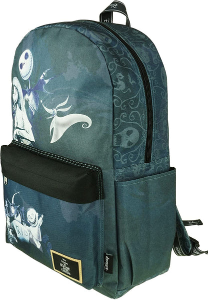 Classic Disney Nightmare Before Christmas Backpack with Laptop Compartment for School - Gray - GTE Zone