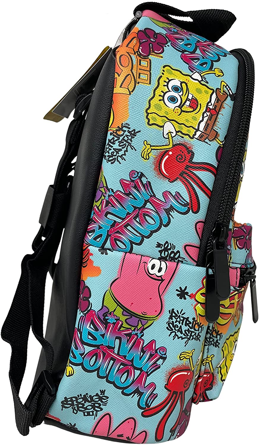 Spongebob Squarepants Deluxe Small Allover Print 10" Backpack - GTE Zone