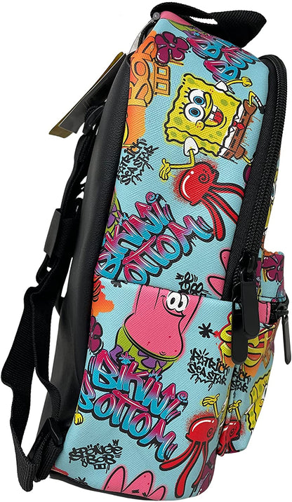 Spongebob Squarepants Deluxe Small Allover Print 10" Backpack - GTE Zone