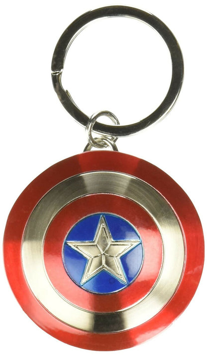 Marvel Captain America Shield Pewter Key Ring - GTE Zone