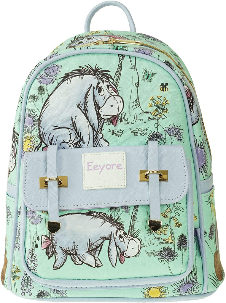 The Pooh - Eeyore 11" Faux Leather Mini Backpack - A20764 – GTE Zone